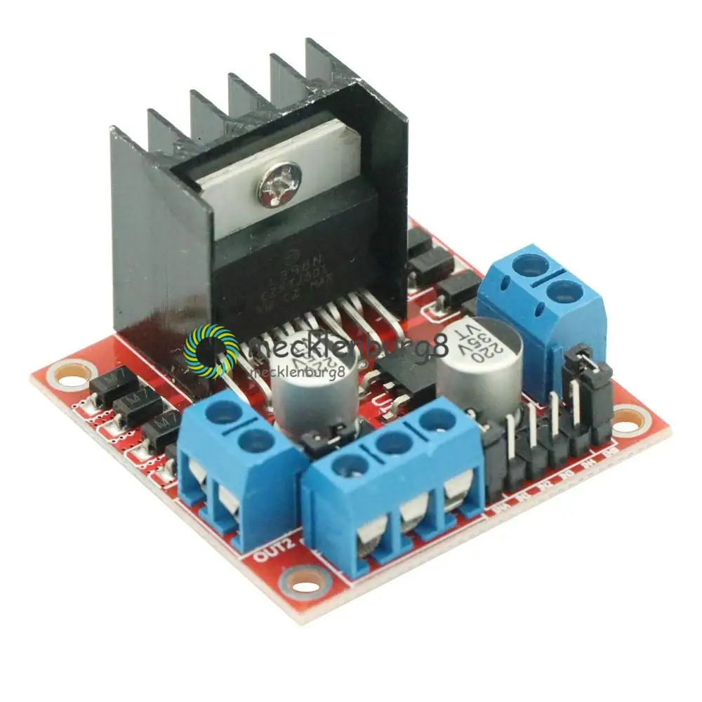 Драйвер шагового двигателя L298N двухканальный контроллер платы управления