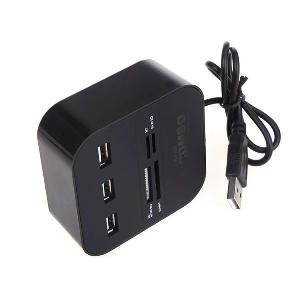 USB Switcher Hub 2 0 хаб комбинированный все в одном мультикардридер с 3 портами для MMC/M2/MS