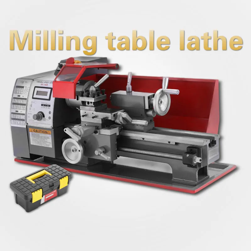 Фрезерный стол токарный станок по дереву и металлу точный мини с переменной