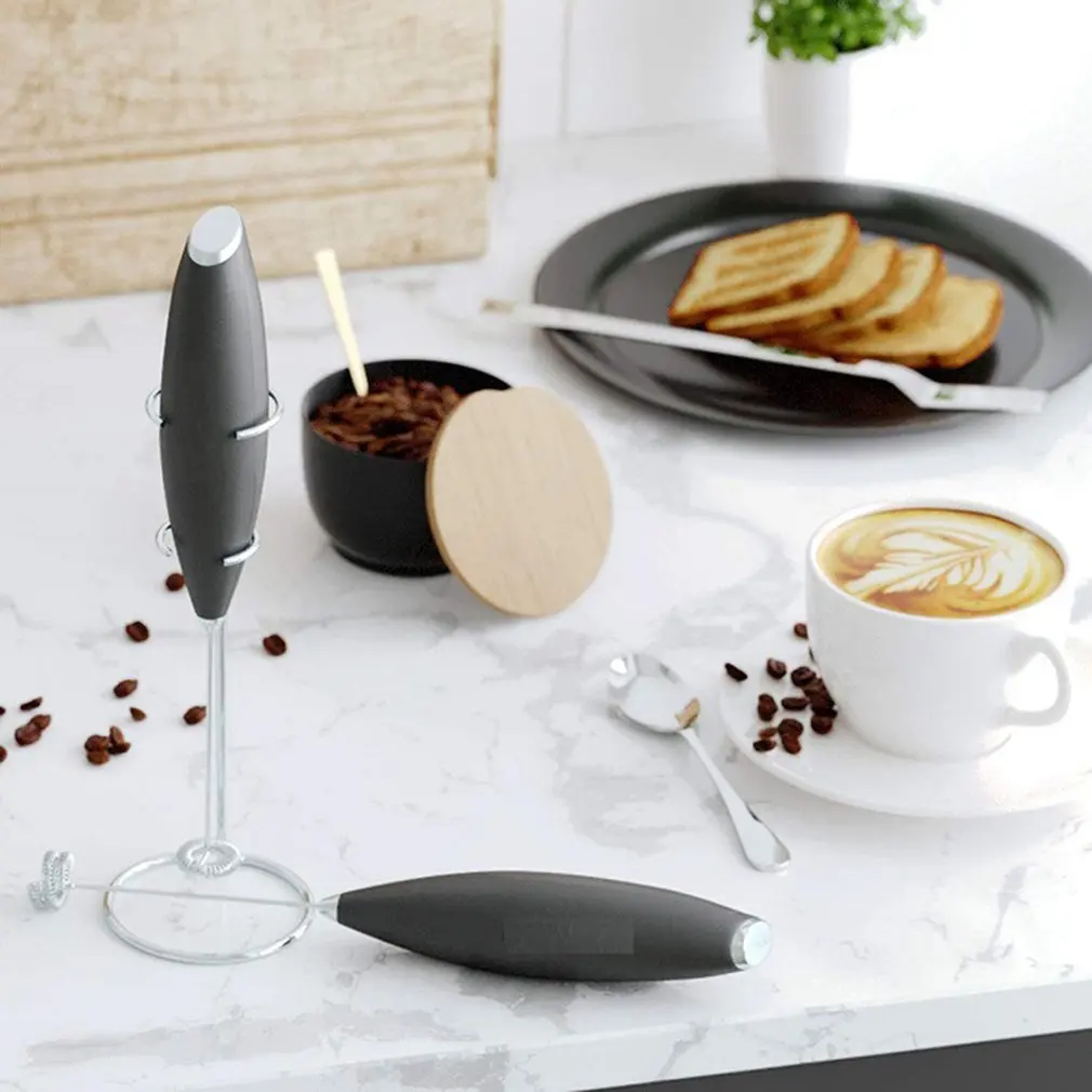 

Milk Frother Hand Held Electric Coffee Frother Cappuccino Coffee Maker Milk Foamer Kitchen Mixer Egg Beater Drink Blender