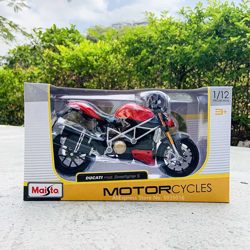 

Maisto 1:12 Ducati Mod Streetfighter S Die-cast alloy motorcycle model car models collection gift toy tool