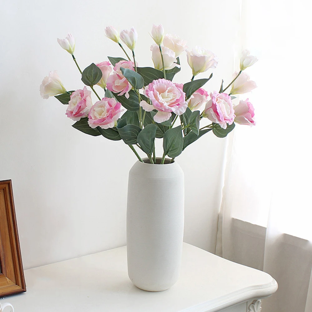 3 шт. 70 см Искусственный цветок Eustoma для дома фотосвадебный Шелковый