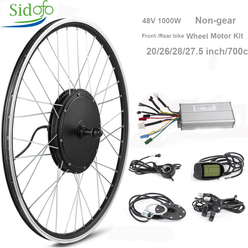 Велосипед Ebike мотор 48V 1000W электрический велосипед двигатель 20 дюймов Moteur