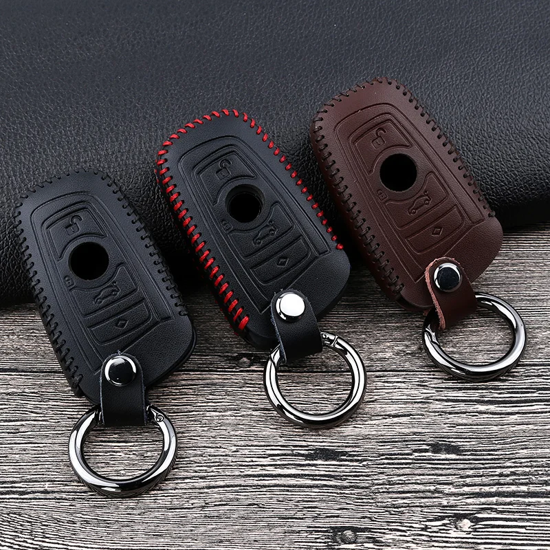 

For Bmw 1 2 3 4 5 7 Series X3 X4 M2 M3 M4 F30 F10 F07 F20 F18 F30 F34 E90 E34 E36 E46 G30 Leather Car Key Case Cover Accessories
