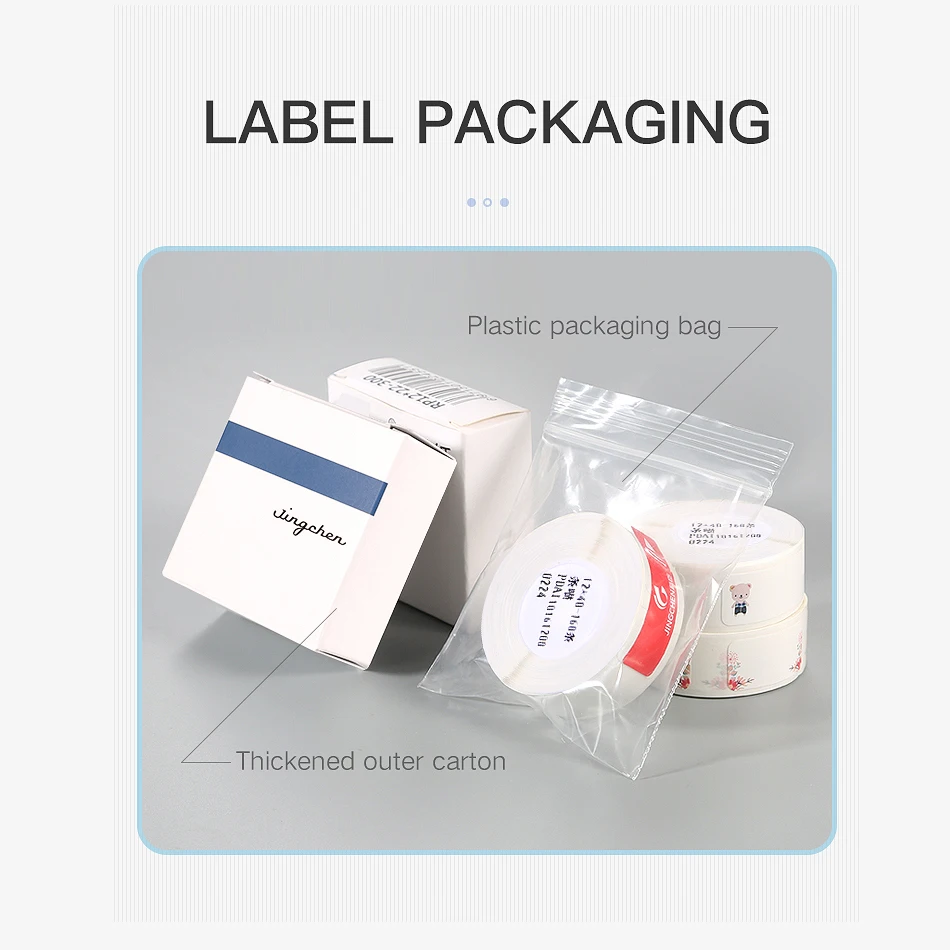 

Buy 5 get 30% off Niimbot D11 Label Printer Paper Transparent Roll Clear Label Printing Paper Name Sticker Adhesive Sticker