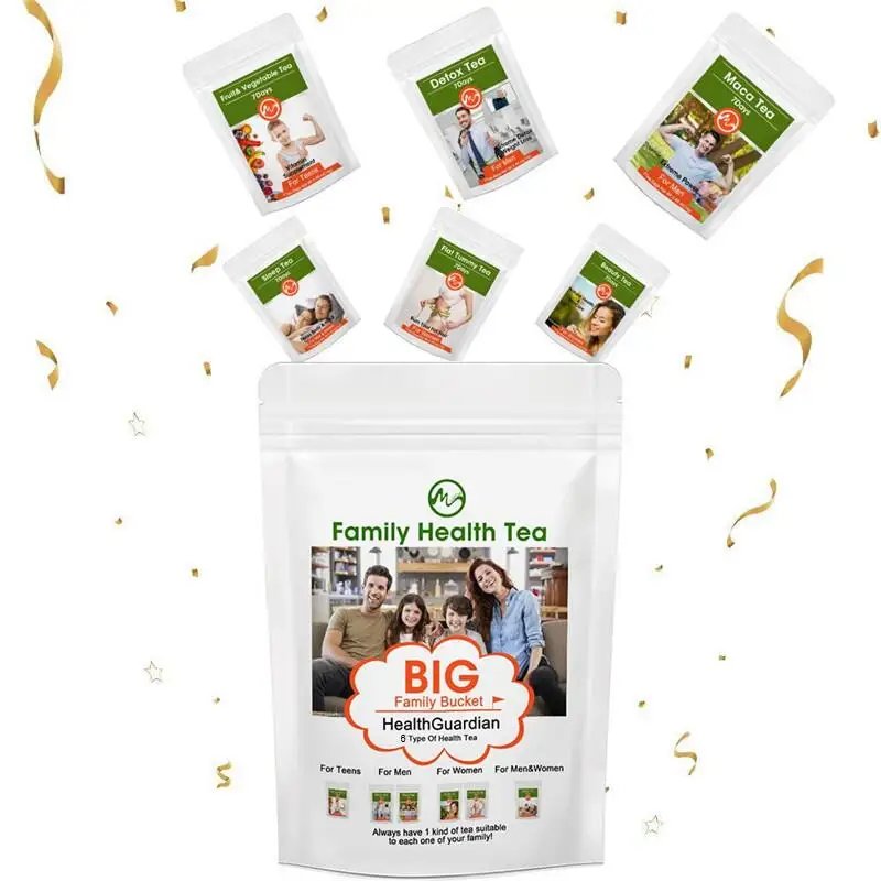 Семейный здоровый чай Minch чистый натуральный детоксикационный для плоского