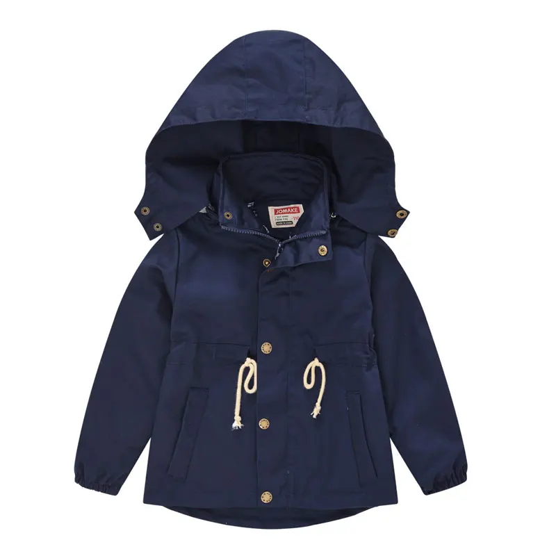

Spring Autumn Kids Clothes Boy Jackets Long Sleeve Hoodie Girls Trench Coat Boys Clothes Solid Color Children Clothing 3-7 Years