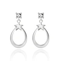 s925 sterling silver star earrings female simple earrings niche personality engagement earrings