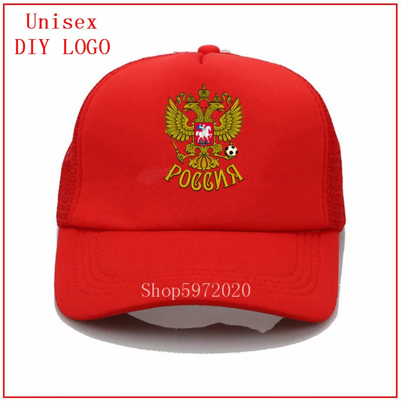 32 State Emblem Russia Eagle Football Soccer Print Baseball Hat Summer Mesh Sun Cap Hipster women caps men visor hat | Аксессуары для