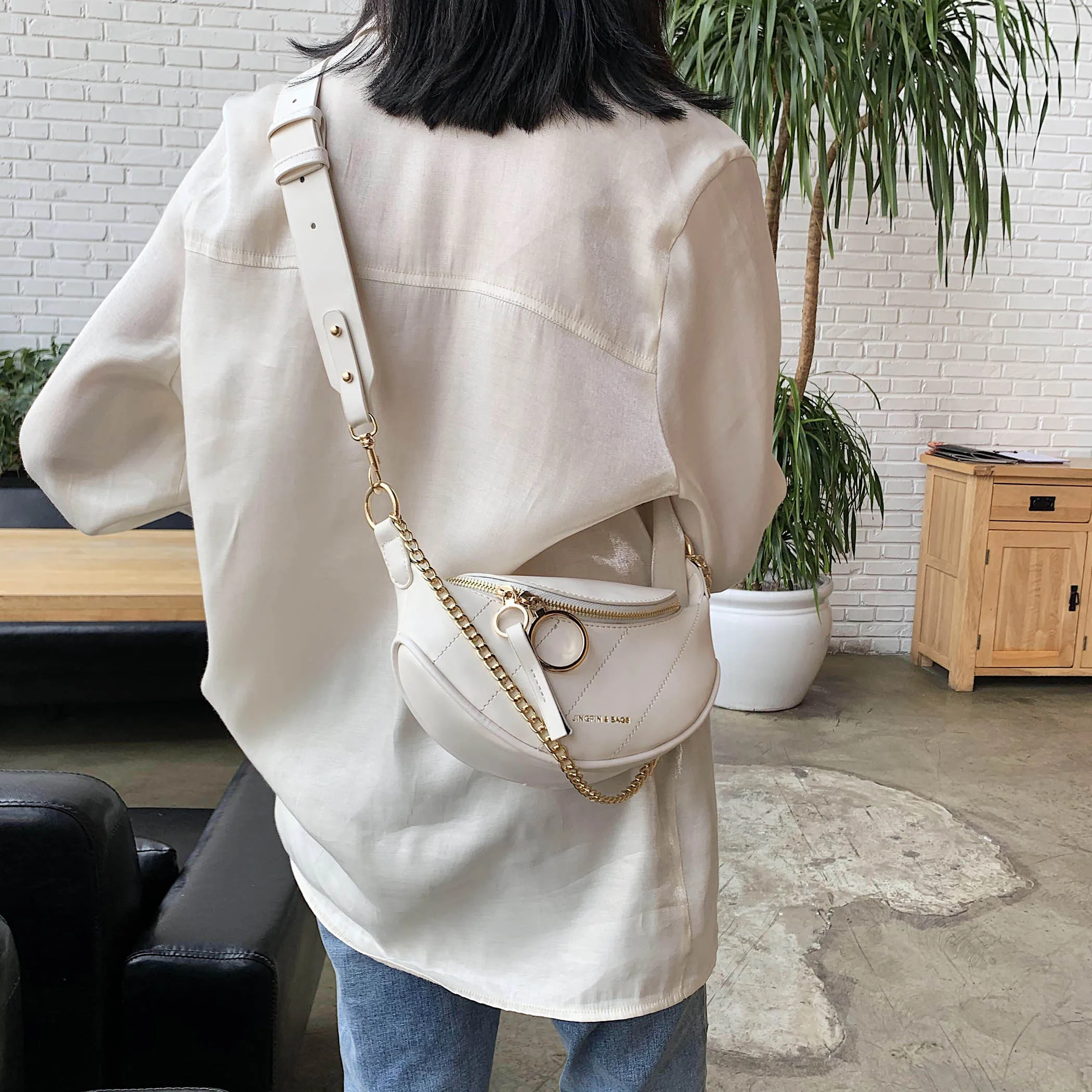 Одноцветные качественные сумки через плечо из искусственной кожи для женщин 2021