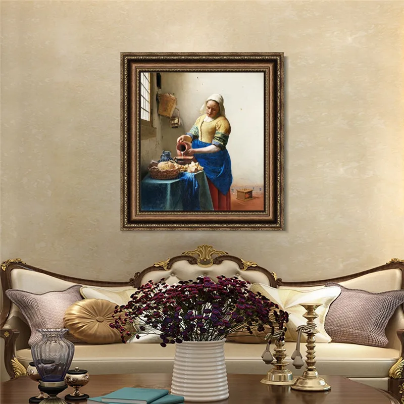 The Milkmaid от Johannes Vermeer настенный художественный плакат и печать холст живопись