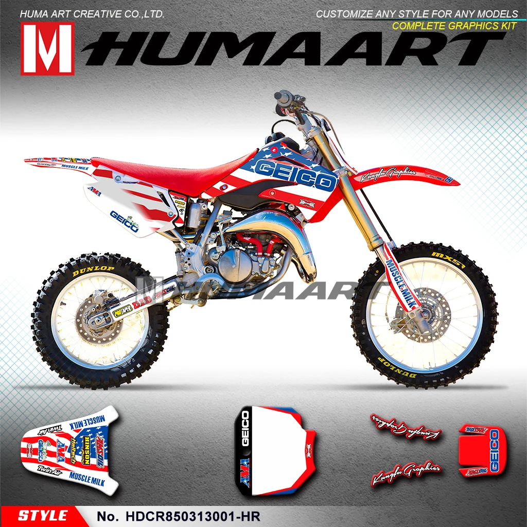 

Графические виниловые наклейки HUMAART MX для CR85 CR 85 2003 2004 2005 2006 2007 2008 2009 2010 2011 2012