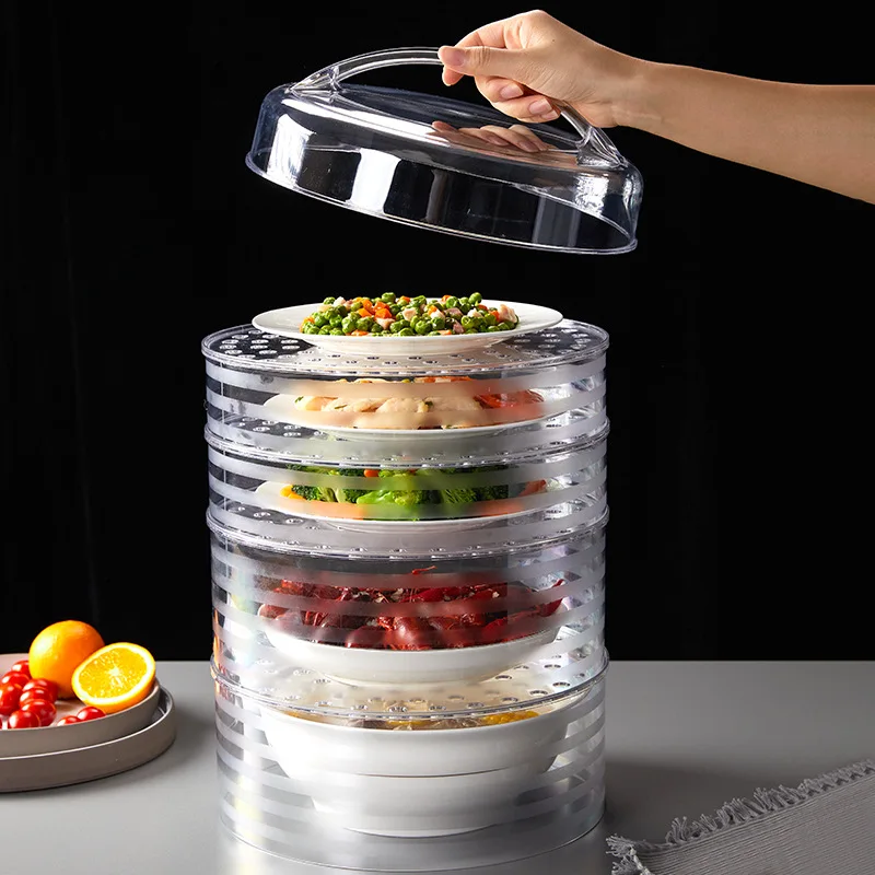 

Reusable Heat Preservation Food Cover Multilayer Stackable Fresh Keeping Box Refrigerator Leftovers Storage Box Kitchen Utensils
