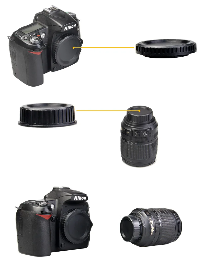 Крепление крышки заднего объектива+ передняя крышка камеры для Nikon F DSLR и линзы AI Замена BF-1B& LF-4