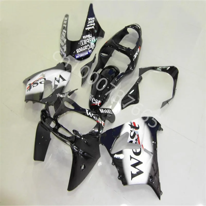 

Black white WEST ABS Fairing for Kawasaki NINJA ZX-9R 00-01 ZX9R 2000-2001 ZX 9R 00 01 2000 2001 motorcycle fairing kit