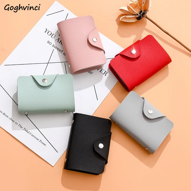 Новый Функциональный чехол из искусственной кожи с 24 отделениями для кредитных