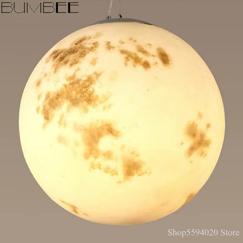 Светодиодный светильник в скандинавском стиле Moon Лофт люстра подвесные