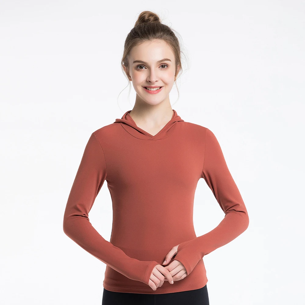 Однотонная толстовка с капюшоном женские удобные пуловеры облегающие для женщин