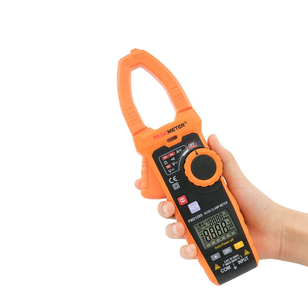 

1000A 600V high quality digital AC DC clamp meter PM2128S with dual display