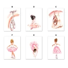 5D алмазная живопись девочка в балетке платье танцы Алмазная вышивка крестиком мультяшный персонаж мозаика домашний декор