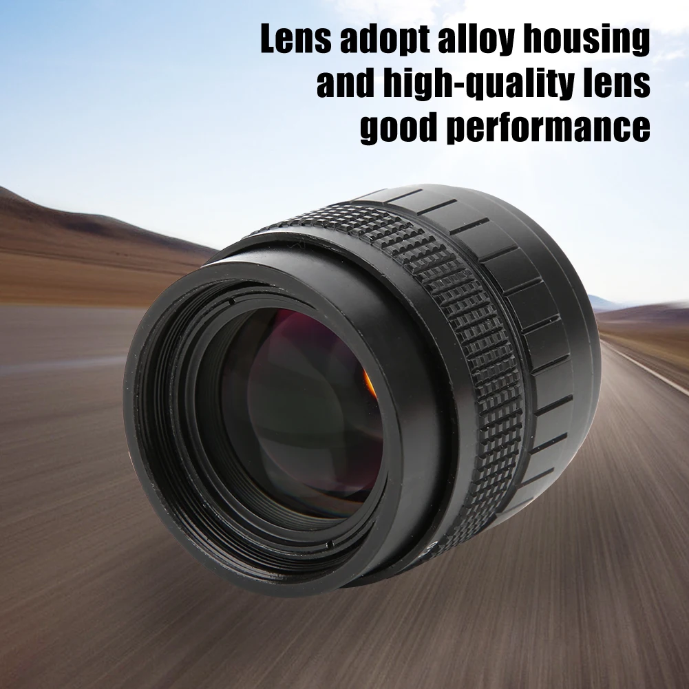50mm F1.4 Lens APS-C Manual Focus Camera For Olympus M4/3 Canon Fuji Sony Mirrorless Len Accessories | Электроника