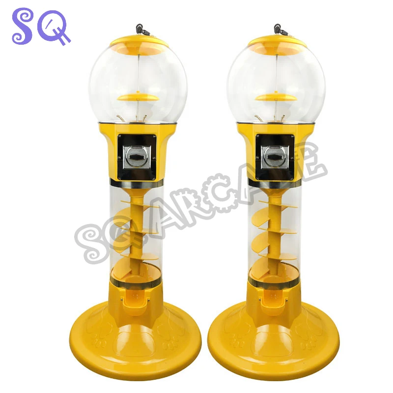 

Spiral Coin Operated Vending Machine Arcade Candy Vendor Capsule Chewing Gum Toy Vending Cabinet