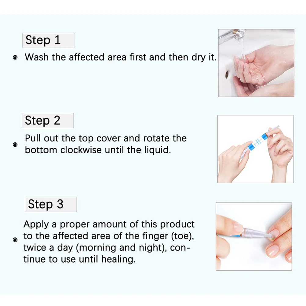 

3PCS Nail Repair Liquid Leuconychia Repair Pen Repair Liquid Practical Leuconychia Removing Pen Nail Fungus Removing Pen