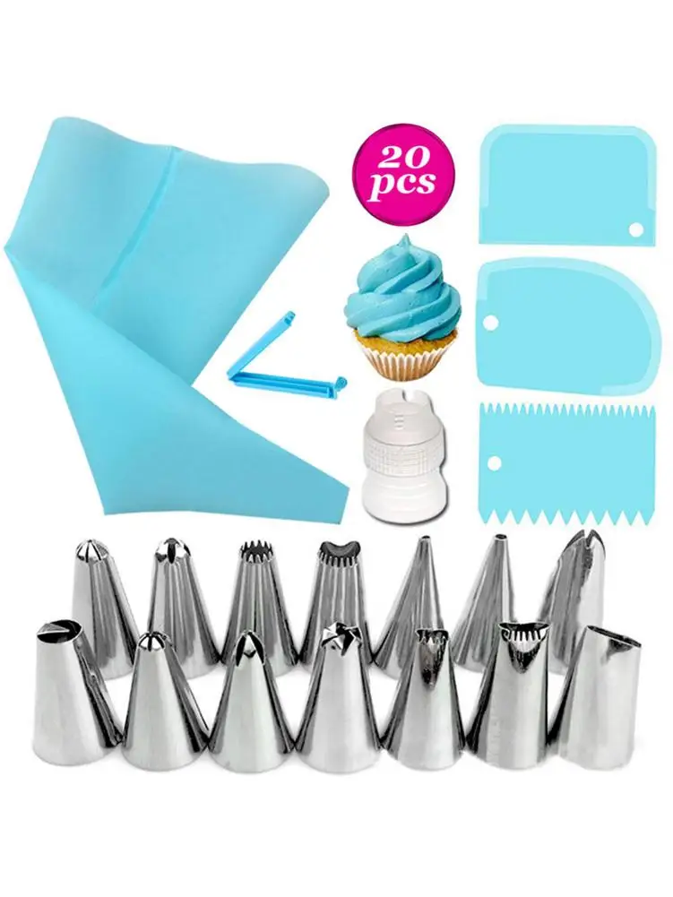 20 шт./набор кондитерский мешок из нержавеющей стали |