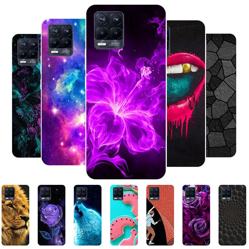 

For OPPO Realme 8 Pro Case Bumper Soft TPU Silicon Phone Cover For OPPO Realme 8 8Pro Coque Back Cover Realme8 Pro Cases Cartoon