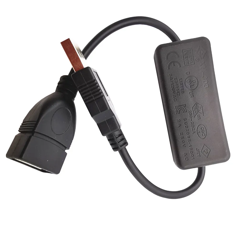 3а 22AWG медный USB Удлинительный шнур питания с переключателем USB AMAF удлинитель с переключателем контроллер линии