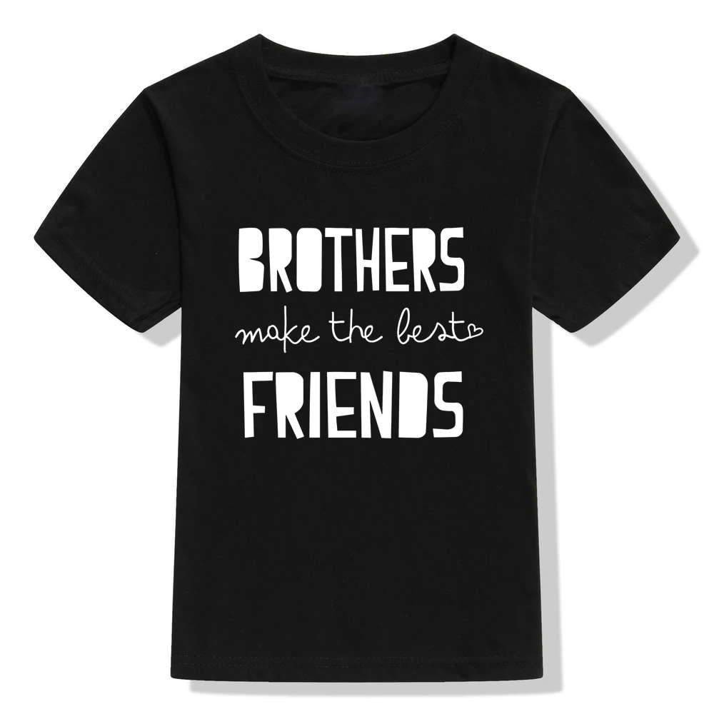 Camiseta de "Brothers Make The Best Friends" para ni&ntilde;os, ropa a juego para la familia, moderna, de verano, 1 pieza-3