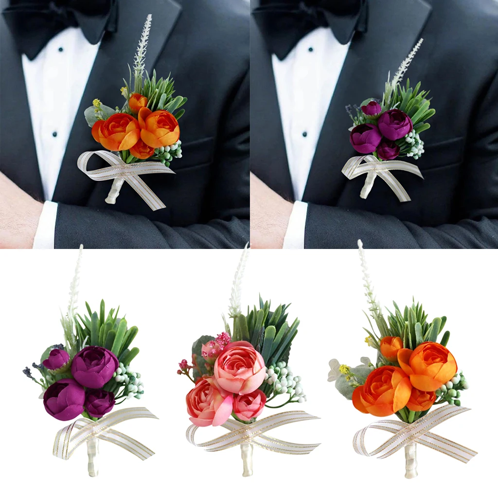 

Charm Tea Flower Corsage For Bridesmaid Wedding Party Decoration