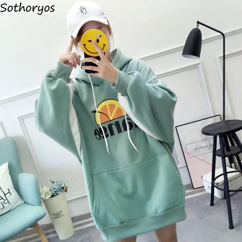 Толстовка Женская осенне зимняя с капюшоном и большими карманами|Женские