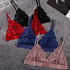 Укороченный топ с глубоким V-образным вырезом и открытой спиной, тонкое женское нижнее белье, Регулируемые бюстгальтеры с маленькой грудью, привлекательный кружевной бюстгальтер