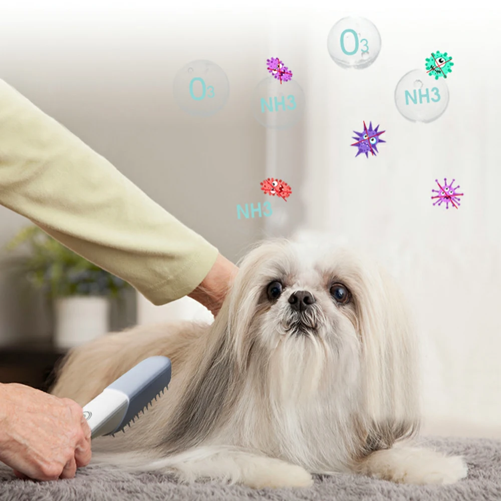 

Dog Hair Removal Comb Grooming Cats Comb Silicone Massage Easy Deodorant Sterilization Tool Pet Accessories Removal Brush