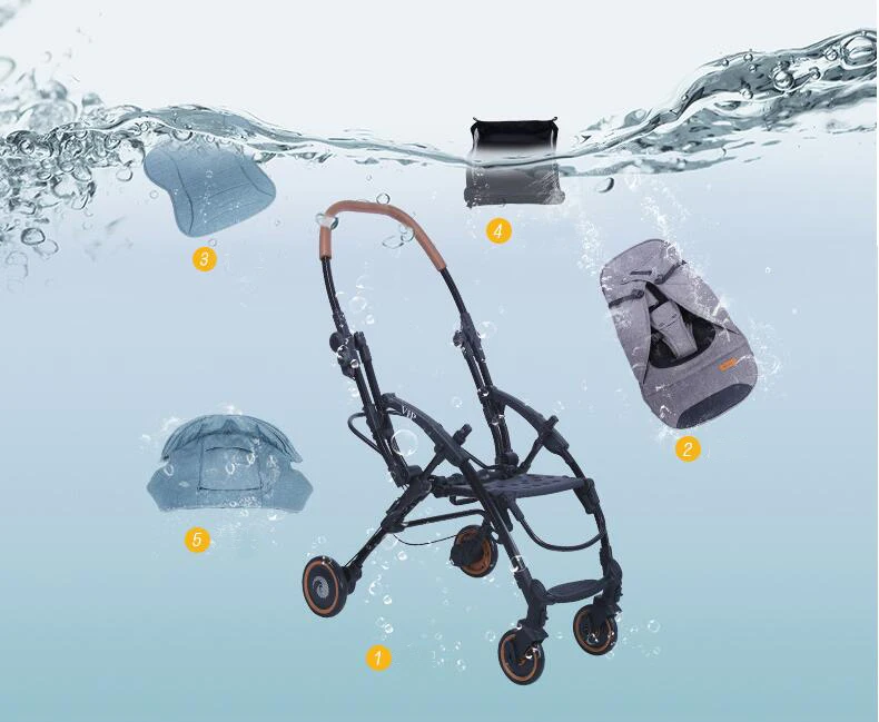 Портативная детская коляска легкая для путешествий от лица до лица|Легкая