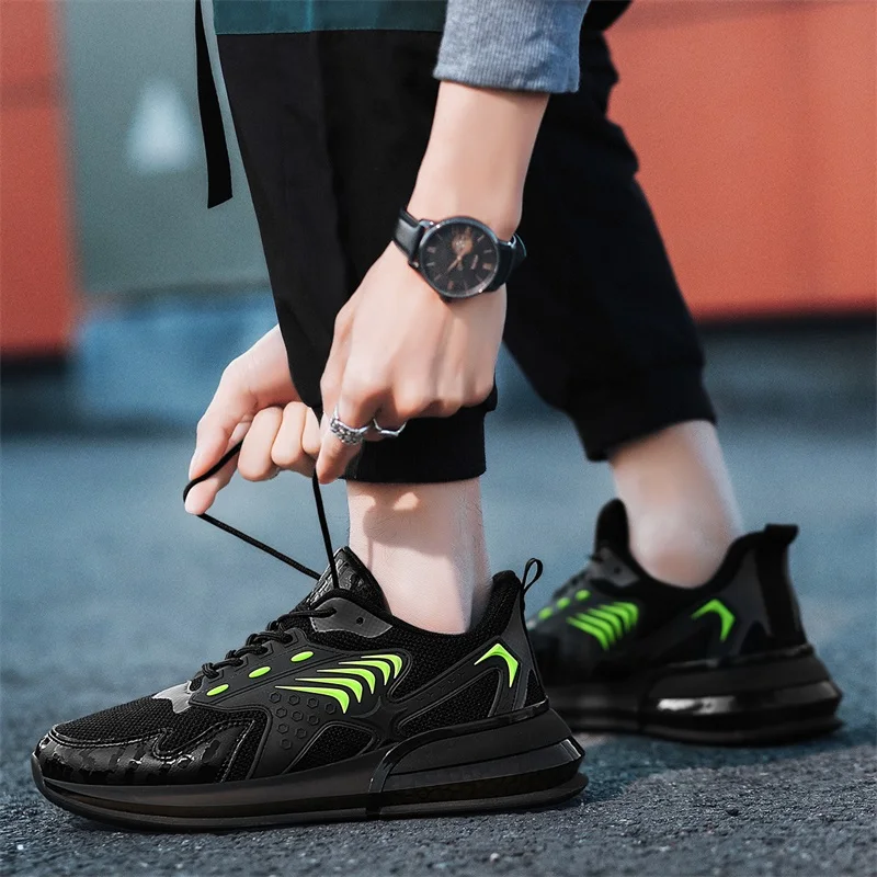 

Men Vulcanize Shoes Sneakers Breathable Men Casual Shoes No-slip Male Lace Up Men Shoes Lightweight Tenis Masculino Wholesale