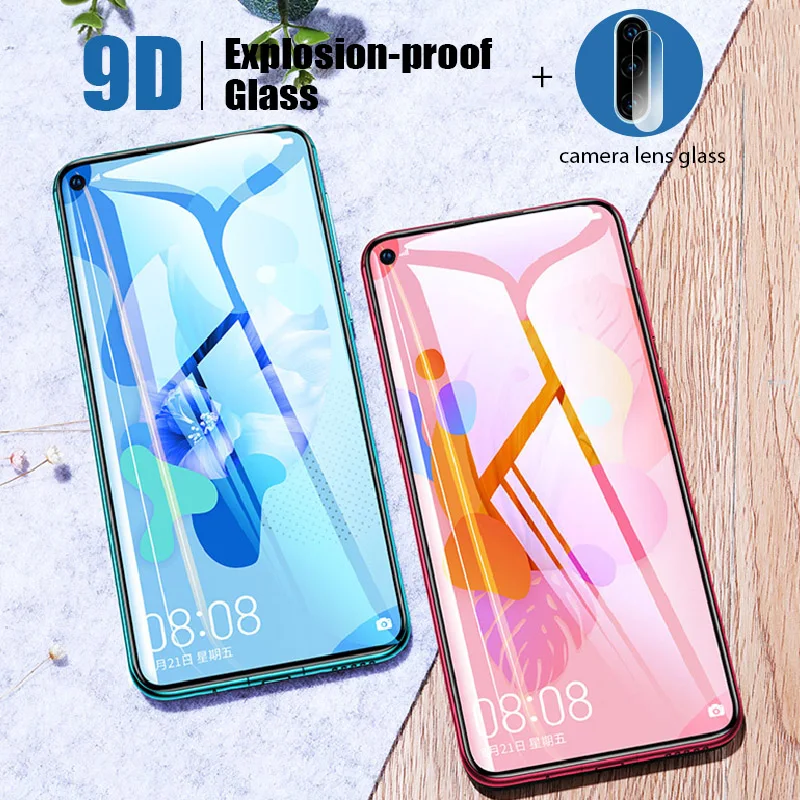 Защитное стекло для задней камеры 2 в 1 с защитой от царапин 9D Huawei Mate 10 Pro 20 30 Lite Y6 Y7 Y5