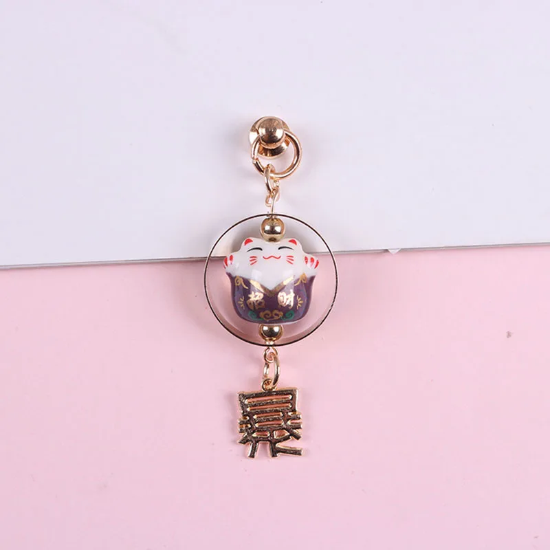 С изображением из мультфильма lucky cat брелок подвеска на Новый год богатый в
