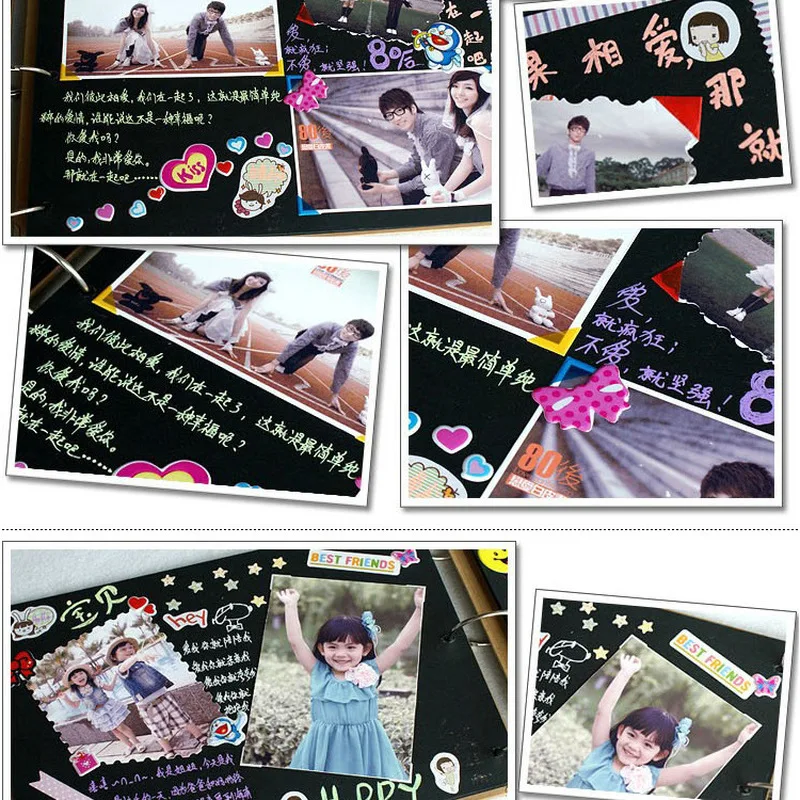 Фотоальбомы 8 дюймов горячее красное дерево обложки альбомы ручной работы