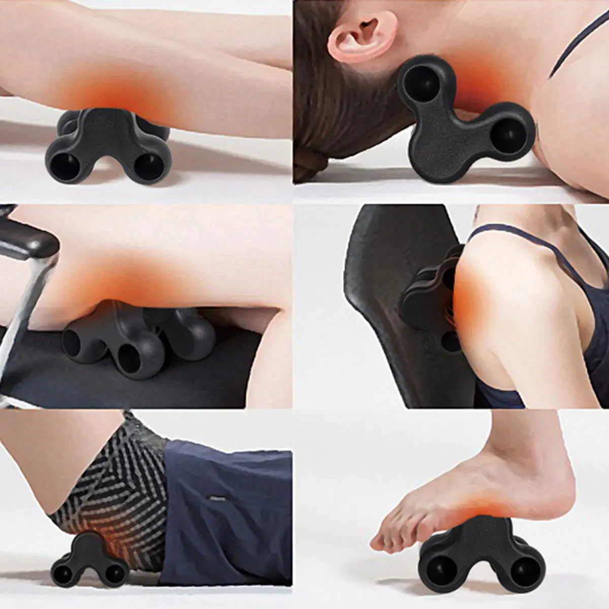 

Self Massager Trigger Point Therapy Tool Back Shoulder Massager Deep Tissue Massage Tool for Occipital Release Accessories