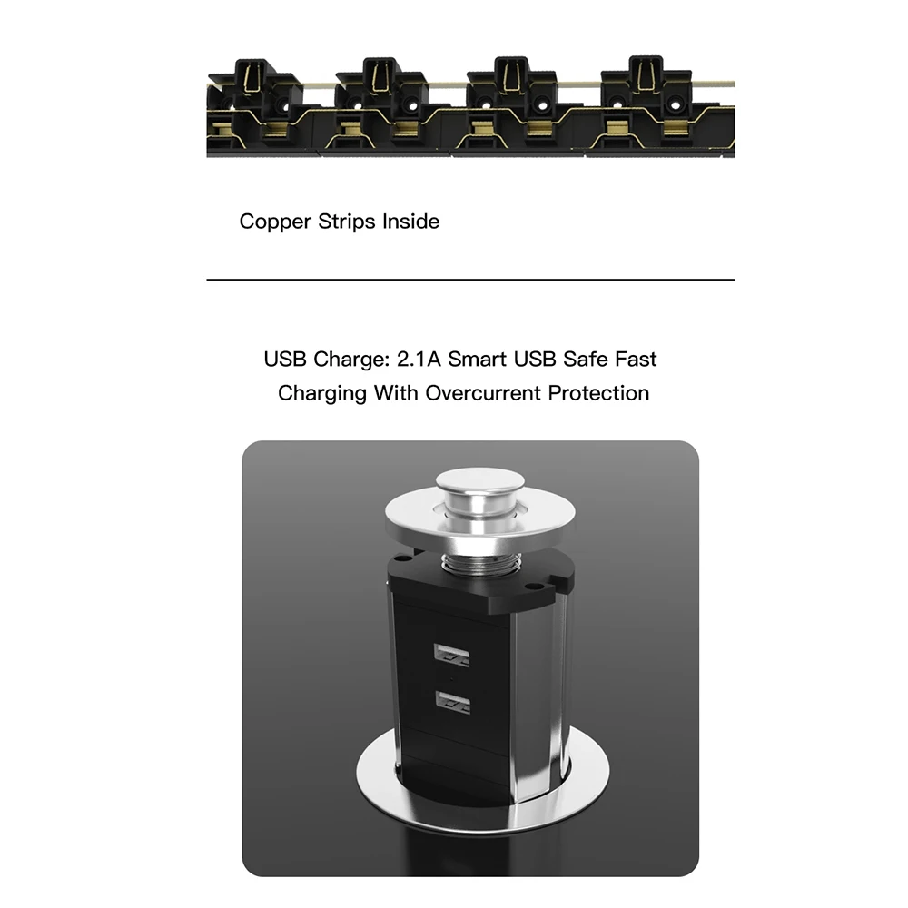 Настольные выдвижные розетки Германия сетевой фильтр Настольная Скрытая вилка