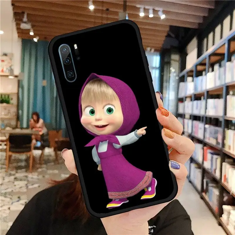 

Funny little girl cute animal Phone Cases For Huawei honor Mate P 9 10 20 30 40 Pro 10i 7 8 a x Lite nova 5t Soft silicone funda