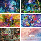 Алмазная мозаика с кристаллами, картина 5D сделай сам с изображением грибов, пейзажа стразы, мозаика, украшение для дома