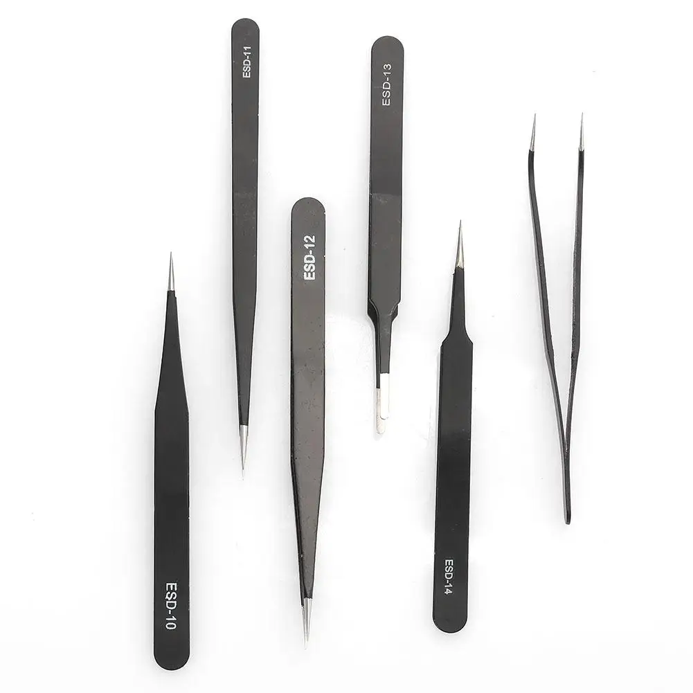 

Portable Anti-static Tweezers Non-Magnetic Professional Repair Maintenance Tools