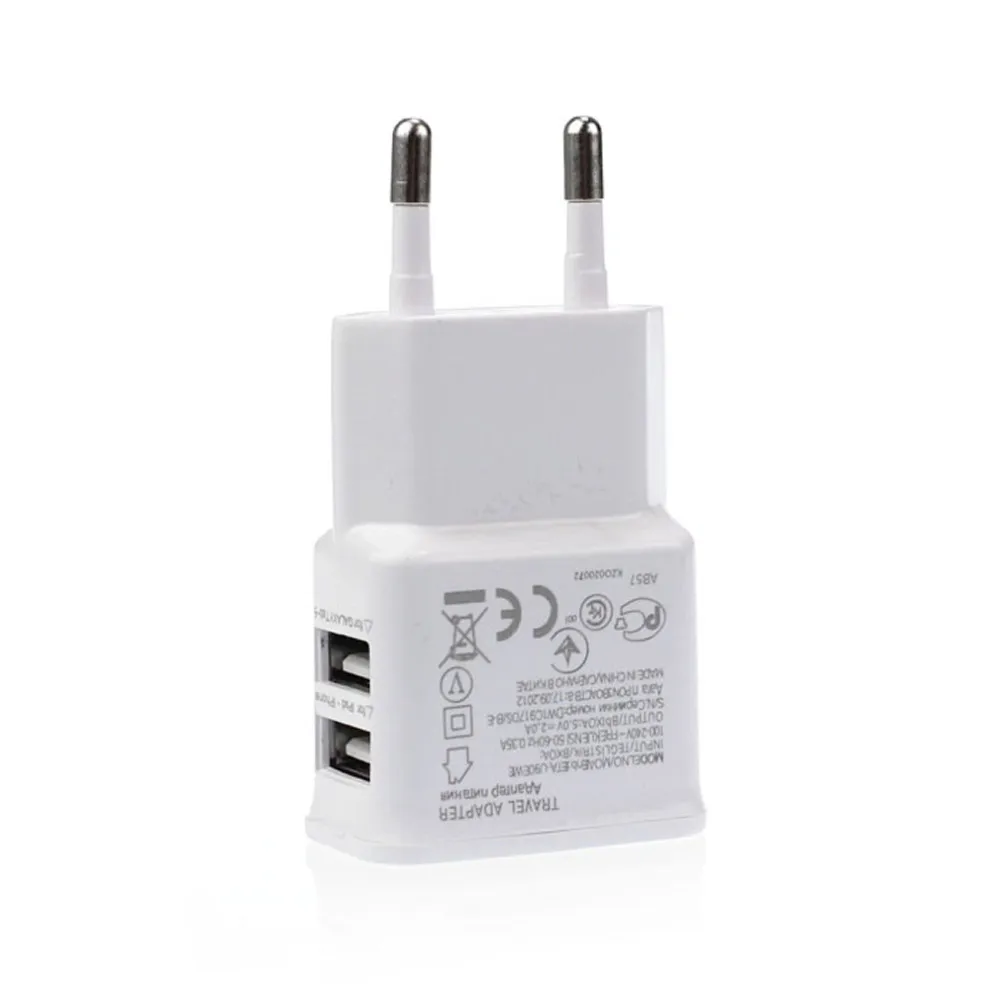 Сетевое зарядное устройство с двумя USB-портами 2 А | Мобильные телефоны и