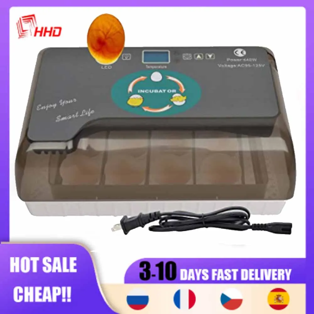 HHD инкубатор для яиц на ферме поворотный Брудер автоматическая инкубационная