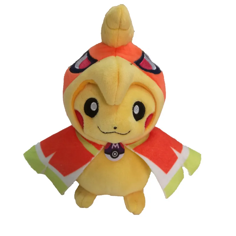 Takara Tomy Покемон плюшевый 2 шт./компл. 20 см улыбка Пикачу Косплей Мега Хо-о лугия