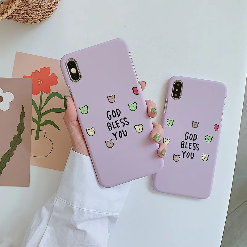 Половина посылка &quotБог благословит вас&quot чехол для телефона iPhone 6S 6Plus 7 8 X XR XSMAX