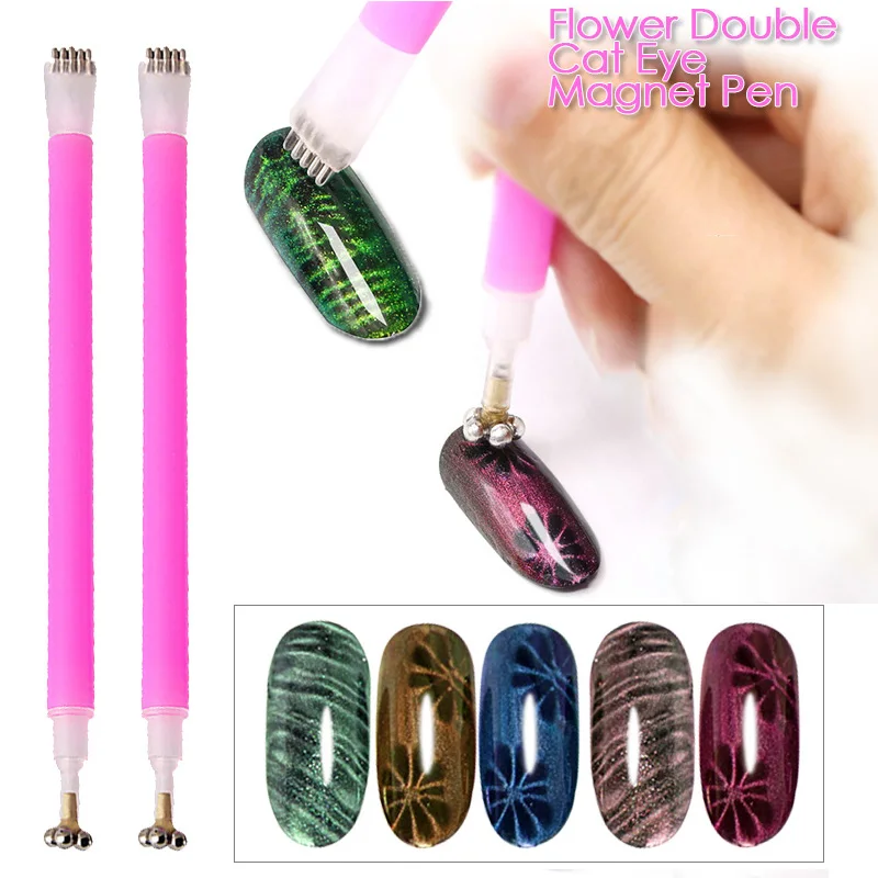 

Yinikiz 1 шт Двойная Головка Магнитный съемник для жестких бирок для электронного отслеживания товара, ногтевая комплект 3D эффект кошачьих гла...